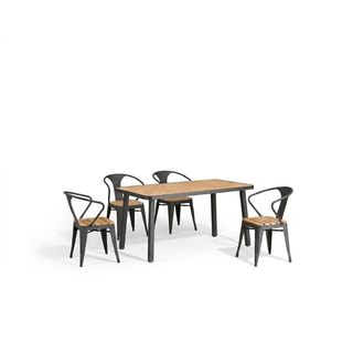 Delicato โต๊ะสนาม ขนาด 85×150×74ซม. รุ่น HB15 สีไม้