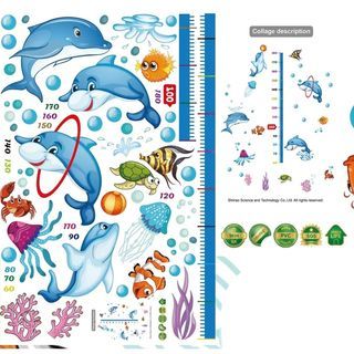 KOJI-DIY สติกเกอร์วัดส่วนสูงติดผนัง รุ่น SK9034 ขนาด 180 cm