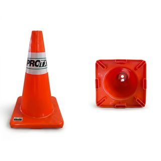 PRO-TX กรวยจราจร PVC รุ่น DTA45 สีส้ม ขนาด 45 ซม.