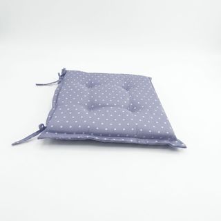 COZY เบาะรองนั่งสี่เหลี่ยม ขนาด40×40×5ซม. ลายจุด สีเทา กันน้ำ