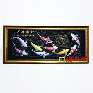 ภาพปลาคราฟกำมะหยี่สีดำ รุ่นA3 ขนาด16”x41”