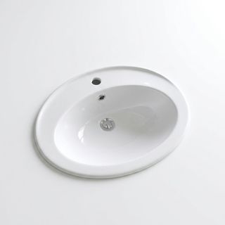 American Standard อ่างล้างหน้าฝังบนเคาน์เตอร์ **ไม่รวมก๊อกน้ำ** รุ่น TF-0477
