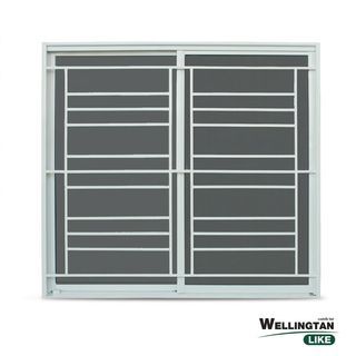 WELLINGTAN เหล็กดัดหน้าต่าง ลายคลาสสิค WCO/1 (ติดครอบ) 120x110ซม. สีขาว
