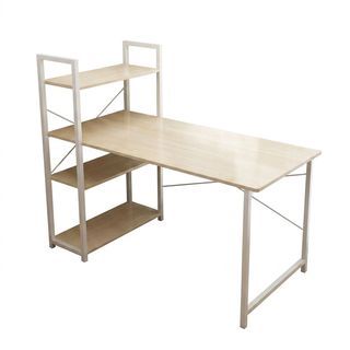 SMITH โต๊ะทำงานพร้อมชั้นวางของ รุ่น GU0316 ขนาด100x48x73ซม. สีไวท์เมเปิล