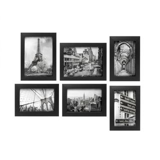กรอบรูปชุด 4*(4X6นิ้ว)และ 2*(6x8นิ้ว) ติดผนัง สีDark Grey