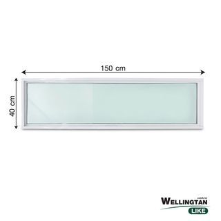 WELLINGTAN (LIKE) ช่องแสงอะลูมิเนียม 150x40ซม. สีขาว