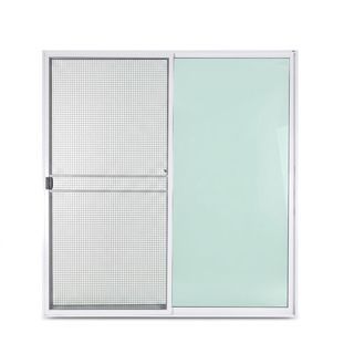 (AS) A PLUS PLATINUM ประตูอะลูมิเนียม บานเลื่อน SS A-P/008 160x205ซม. สีขาว พร้อมมุ้ง
