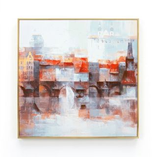COZY ภาพพิมพ์แคนวาสพร้อมกรอบ Abstract-Paint รุ่น 6460-1095/MDF-1010 ขนาด 80x80CM