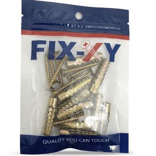 FIX-XY พุกมวลเบา พร้อมสกรู ขนาด 8x38มม.  แพ็ค10ตัว รุ่น JB-008-S