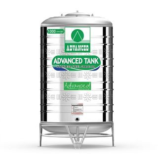 ADVANCE ถังเก็บสเตนเลส 1000L รุ่น ARD แบบก้นนูน พร้อมขาตั้ง คละลาย (ไม่มี มอก.)