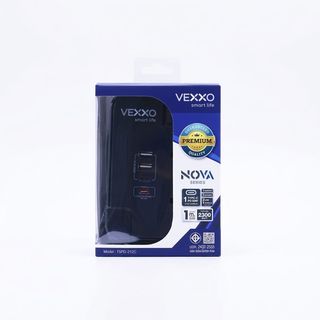 VOX รางปลั๊กไฟ 2 ช่อง 1 สวิตซ์  2 USB 2 Type C PD20W Fast charge รุ่น  F5ST3-NOB2-2134 1 เมตร. สีดำ