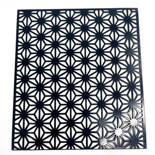 ปืนใหญ่  แผ่นเหล็กฉลุลวดลาย  ขนาด 100x200 ซม. รุ่น STDC004 สีดำ