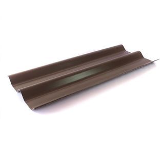 โอฬาร กระเบื้องหลังคาลอนคู่ 0.5x50x120 ซม. สีน้ำตาลลูกสน