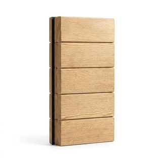 GREAT WOOD ไม้ระแนง ไม้สนรัสเซีย เคลือบ UV (5แผ่น/แพ็ค) PB02C-UV-LIGHT 8.5x290x0.8ซม. LIGHT BROWN