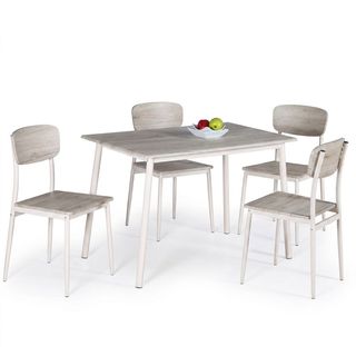 DELICATO ชุดโต๊ะอาหาร 4 ที่นั่ง รุ่น HAMO โต๊ะ : 110X70X76.5 ซม. เก้าอี้ : 41X45.5X84.5 ซม. สีไม้ธรรมชาติ