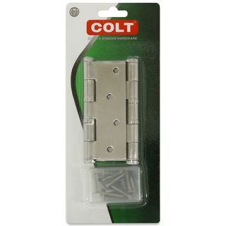 COLT บานพับประตูสเตนเลสเกรด304 รุ่น 26 ขนาด 4 x 3 นิ้ว x 2 มม. (แพ็ก 2 ชิ้น) สีสแตนเลส