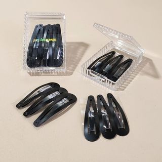 USUPSO กิ๊บติดผมวงรี สีดำ(9ชิ้นต่อกล่อง)#Z9