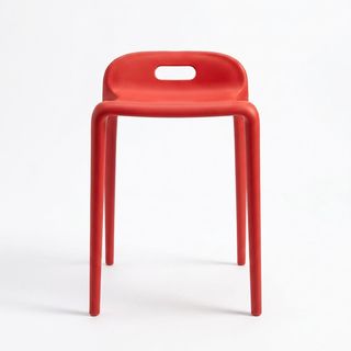 เก้าอี้โมเดิร์นพลาสติก  รุ่น KML-026-RD สีแดง