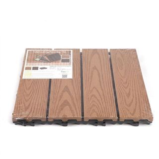 Tree’O แผ่นทางเท้าสำเร็จ ขนาด30*30 รุ่น 6HS005-KK สีไม้น้ำตาลอ่อน