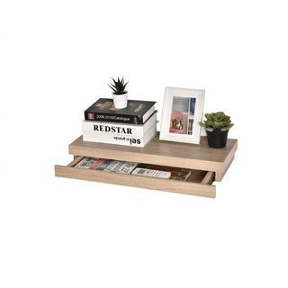Delicato ชั้นไม้ซ่อนขามีลิ้นชัก 1 ช่องGRAYSON  ขนาด23.5X60X5ซม.  สีไม้โอ๊ก