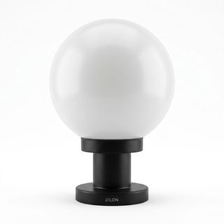 EILON โคมไฟหัวเสาทรงกลม ขนาด 10 นิ้ว รุ่น TVZT110-10 สีขาวขุ่น