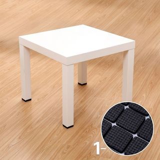 ยางรองขาโต๊ะทรงสี่เหลี่ยม ขนาด20*20*4มม. รุ่นE1F20 สีดำ 