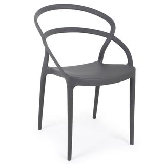 Pulito เก้าอี้พลาสติก PP-737A-GR04 ขนาด 57x52x82.5ซม. สีเทา