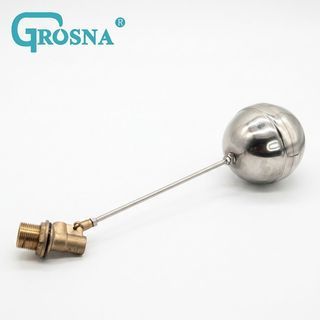 GROSNA ลูกลอยแท้งค์น้ำสเตนแลส ก้านทองเหลือง ขนาด 1