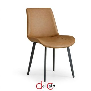DELICATO เก้าอี้รับประทานอาหาร รุ่น Suwari-02 ขนาด 51x58x83 ซม. สีน้ำตาล