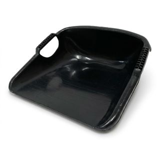 W.PLASTIC บุ้งกี๋เรียบทึบ ขนาด 41.5x42.5x17 ซม. สีดำ