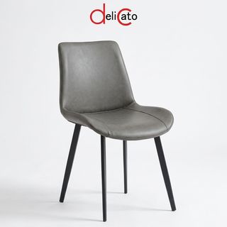 DELICATO เก้าอี้รับประทานอาหาร รุ่น Suwari-01 ขนาด 51x58x83 ซม. สีเทา