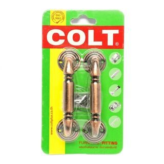 COLT มือจับ รุ่น 111 ขนาด90มม สีทองแดงรมดำ แพ็คคู่1X2