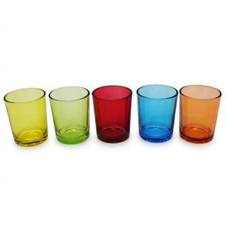 COZY แก้วใส่เทียน รุ่น Rainbow 5.5x6.5 ซม.